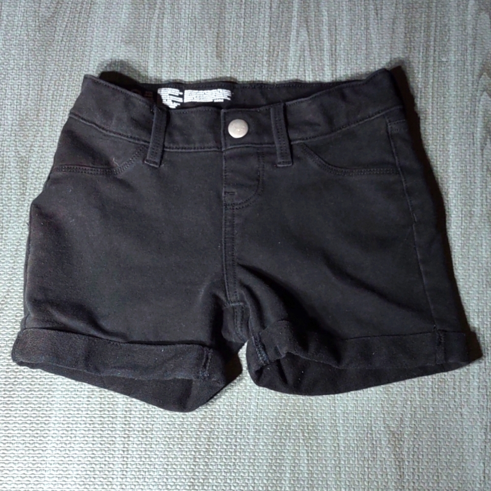 Wonder Nation Girl's French Terry Shorts size 6/6x Black